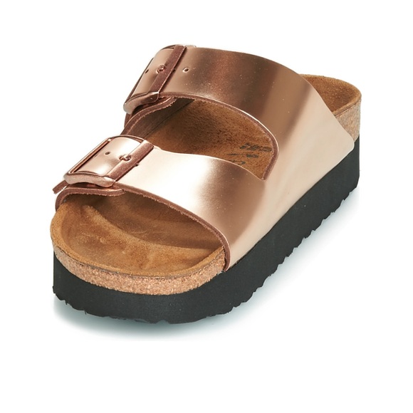 BIRKENSTOCK PAPILLIO LEATHER AZ Copper Platform 39 - Picture 5 of 10